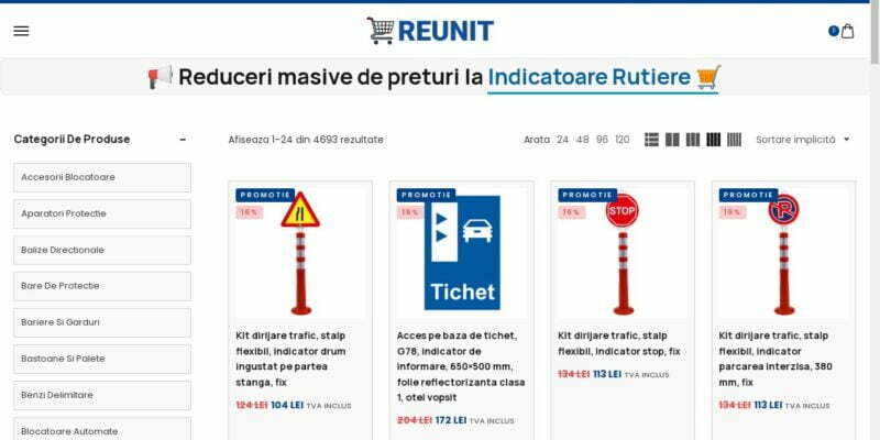 ReUNIT.ro Produse Specializate in Siguranta Traficului si Amenajari Urbane